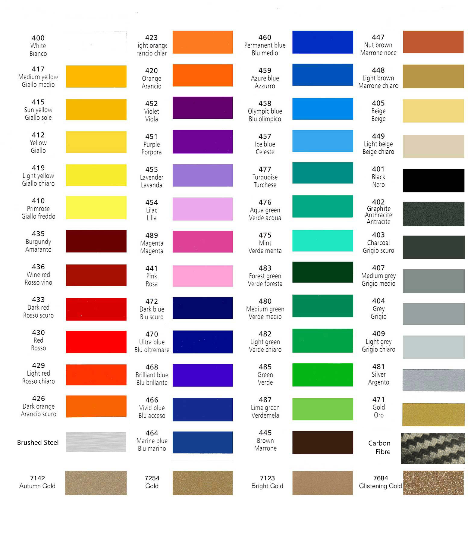 Ford paint colour chart uk #5