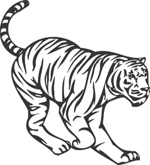 Tiger Cat Animal, Animal Mascots, am_001-SGD